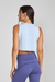 Cropped Grace Azul Pastel na internet