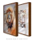 Conjunto 02 Quadros Decorativos Love Lion