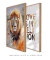 Conjunto 02 Quadros Decorativos Love Lion - DePoster Content Décor | Loja Online de Quadros Decorativos