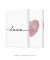 Imagem do Conjunto 2 Quadros Decorativos Poster Love + Coração Geométrico Rosé
