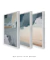 Conjunto 3 Quadros Abstratos Céu e Mar - loja online