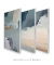 Imagem do Conjunto 3 Quadros Abstratos Céu e Mar