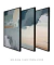 Conjunto 3 Quadros Abstratos Céu e Mar - comprar online
