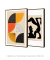Conjunto de 2 Quadros Moderna Bauhaus Picasso Mood - loja online