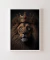 Quadro Decorativo Leão Com Coroa Rubi - comprar online
