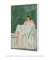 Quadro Decorativo Desenho Mulher Listras Verdes