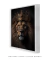 Quadro Decorativo Leão Com Coroa Rubi