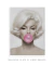 Quadro Decorativo Poster Marilyn Monroe - Bola, Chiclete, Rosa na internet