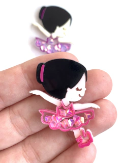 APLIQUE BAILARINA ACRÍLICO - 1 UNIDADE na internet