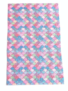 LONITA GLITTER ESCAMA SEREIA - 25X40CM - 1 FOLHA - comprar online