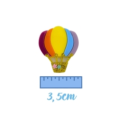 APLIQUE BALÃO CORES FORTES ACRÍLICO ADL - 3,5CM - 1 UNIDADE
