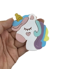 APLIQUE UNICÓRNIO CANDY ACRÍLICO ADL - 5,5CM - 1 UNIDADE - comprar online