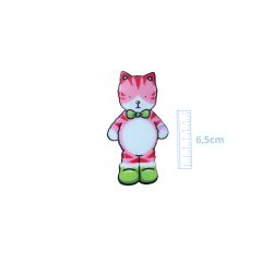 CLIP GATINHO ROSA BOBBIE GOODS - 6,5CM - 1 UNIDADE - comprar online