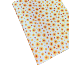 LONITA GLITTER FINO GIRASSOL SÃO JOÃO - 25X40CM - 1 FOLHA