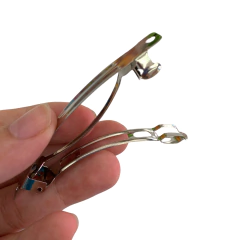 PRESILHA PRATA - 1CM - 5 UNIDADES - comprar online