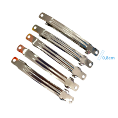 PRESILHA PRATA - 0,8CM - 5 UNIDADES