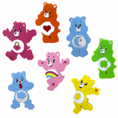 KIT APLIQUES URSINHOS CARINHOSOS - 7,5CM - 7 UNIDADES