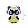 APLIQUE PANDA FONE DE OUVIDO ACRÍLICO ADL - 8CM - 1 UNIDADE