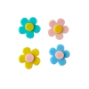 KIT FLOR CORES CANDY ADL - FLORESCER - 3CM - 4 UNIDADES
