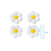 APLIQUE MARGARIDA EMBORRACHADO - 4CM - 4 UNIDADES