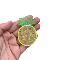 APLIQUE ABACAXI BIG ACRILICO - 6CM - 1 UNIDADE - comprar online