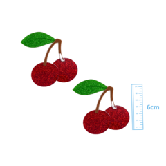 APLIQUE CEREJA BIG ACRILICO ADL - 6CM - 1 UNIDADE