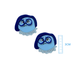APLIQUE DIVERTIDAMENTE TRISTEZA ACRILICO ADL - 3CM - 1 UNIDADE - comprar online