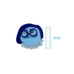 APLIQUE DIVERTIDAMENTE TRISTEZA ACRILICO ADL - 3CM - 1 UNIDADE