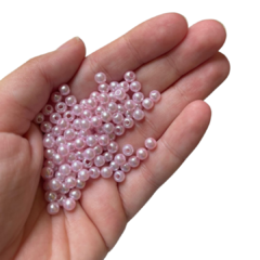PÉROLA COM FURO ROSA - 5MM - 20 GRAMAS - comprar online