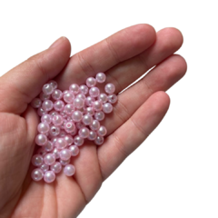 PÉROLA COM FURO ROSA - 6MM - 20 GRAMAS - comprar online