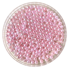 PÉROLA COM FURO ROSA - 6MM - 20 GRAMAS
