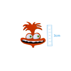 PINGENTE DIVERTIDAMENTE ANSIEDADE ACRILICO ADL - 3CM - 1 UNIDADE
