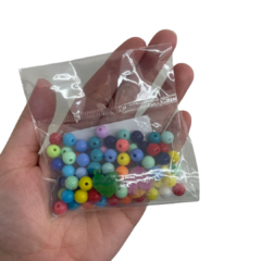 KIT MIÇANGA PULSEIRA DIVERTIDAMENTE COLORIDA- 8MM - 20 GRAMAS - comprar online