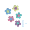 KIT FLOR DELICADA GLITTER CANDY ACRÍLICO ADL - 2CM - 5 UNIDADES