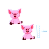 APLIQUE PORQUINHO ACRILICO ADL - COLEÇÃO FAZENDINHA - 3,5CM - 2 UNIDADES