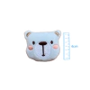 APLIQUE BICHINHOS URSO AZUL BEBÊ PELÚCIA - 4CM -1 UNIDADE