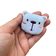 APLIQUE BICHINHOS URSO AZUL BEBÊ PELÚCIA - 4CM -1 UNIDADE - comprar online