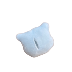 APLIQUE BICHINHOS URSO AZUL BEBÊ PELÚCIA - 4CM -1 UNIDADE na internet