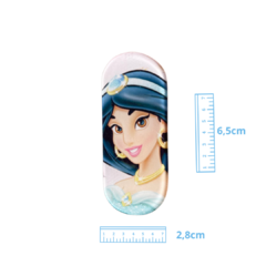 CLIP PLACAS PRINCESAS 3D - JASMINE - 6,5CM - 1 UNIDADE