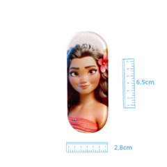 CLIP PLACAS PRINCESAS 3D - MOANA - 6,5CM - 1 UNIDADE