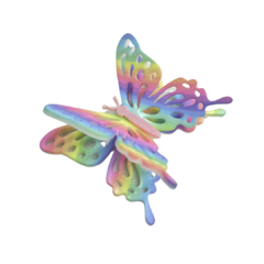 APLIQUE BORBOLETA DEGRADÊ ACRÍLICO ADL - 6CM - 1 UNIDADE na internet