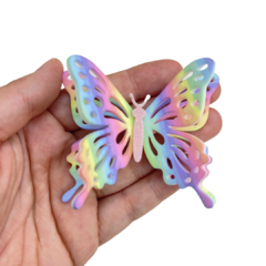 APLIQUE BORBOLETA DEGRADÊ ACRÍLICO ADL - 6CM - 1 UNIDADE - comprar online
