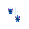 PINGENTE STITCH EMBORRACHADO - 2,5CM - 2 UNIDADES