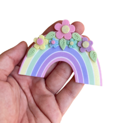APLIQUE ARCO ÍRIS FLORES ACRÍLICO ADL - 8CM - 1 UNIDADE - comprar online