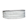 FITA ORGANZA TRANÇADA BRANCA - 38MM - 1 METRO