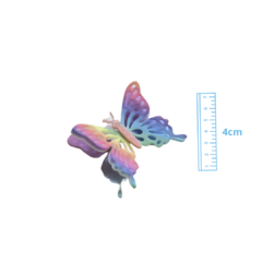 APLIQUE BORBOLETA DEGRADÊ ACRÍLICO ADL - 4CM - 1 UNIDADE