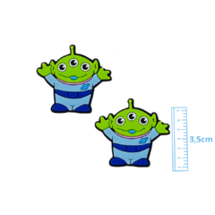 APLIQUE ALIENS EMBORRACHADO - TOY STORY - 2 UNIDADES