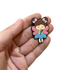 APLIQUE FADA SONINHO ASA ROSA EMBORRACHADO - 2 UNIDADES - comprar online