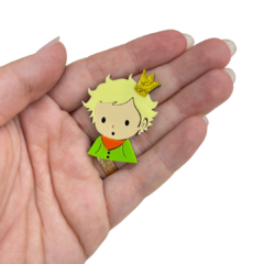 APLIQUE PEQUENO PRINCIPE BUSTO GLITTER ACRÍLICO ADL - 4CM - 1 UNIDADE - comprar online