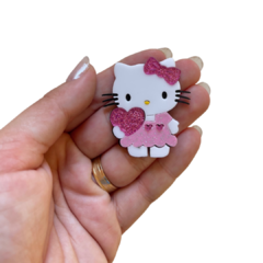 APLIQUE HELLO KITTY CORAÇÃO P ACRÍLICO ADL - 4CM - 1 UNIDADE - comprar online
